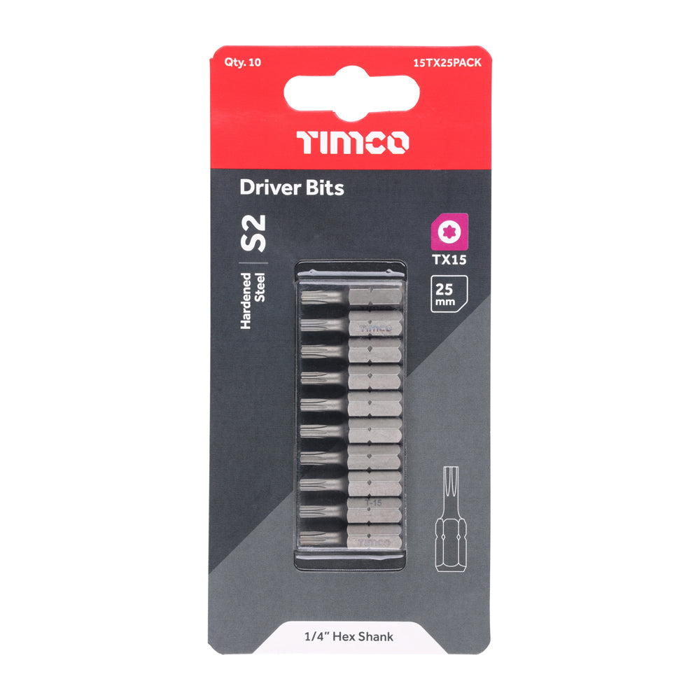 S2 TX15 x25 Bits - 10 PK