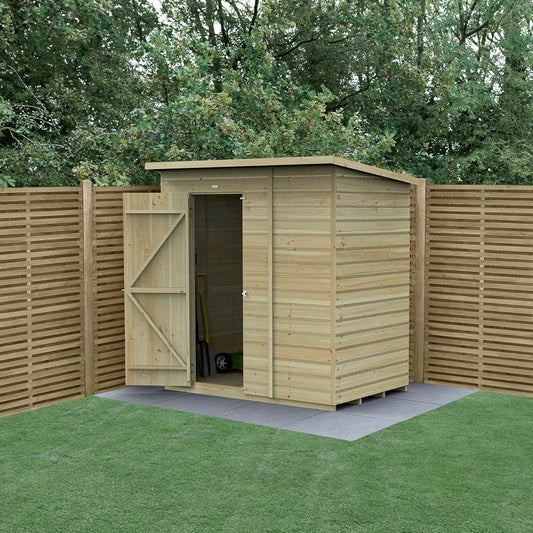 Forest Garden Beckwood 6x4 Pent Shed without Windows