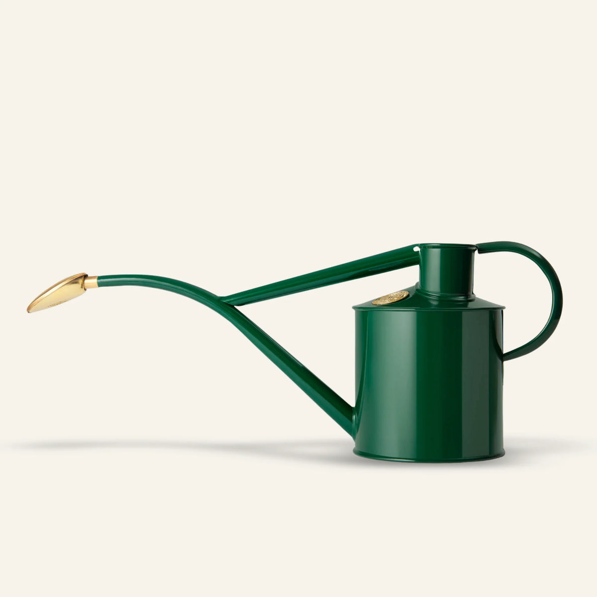 Haws The Rowley Ripple 0.5L metal watering can with long spout and removable brass rose