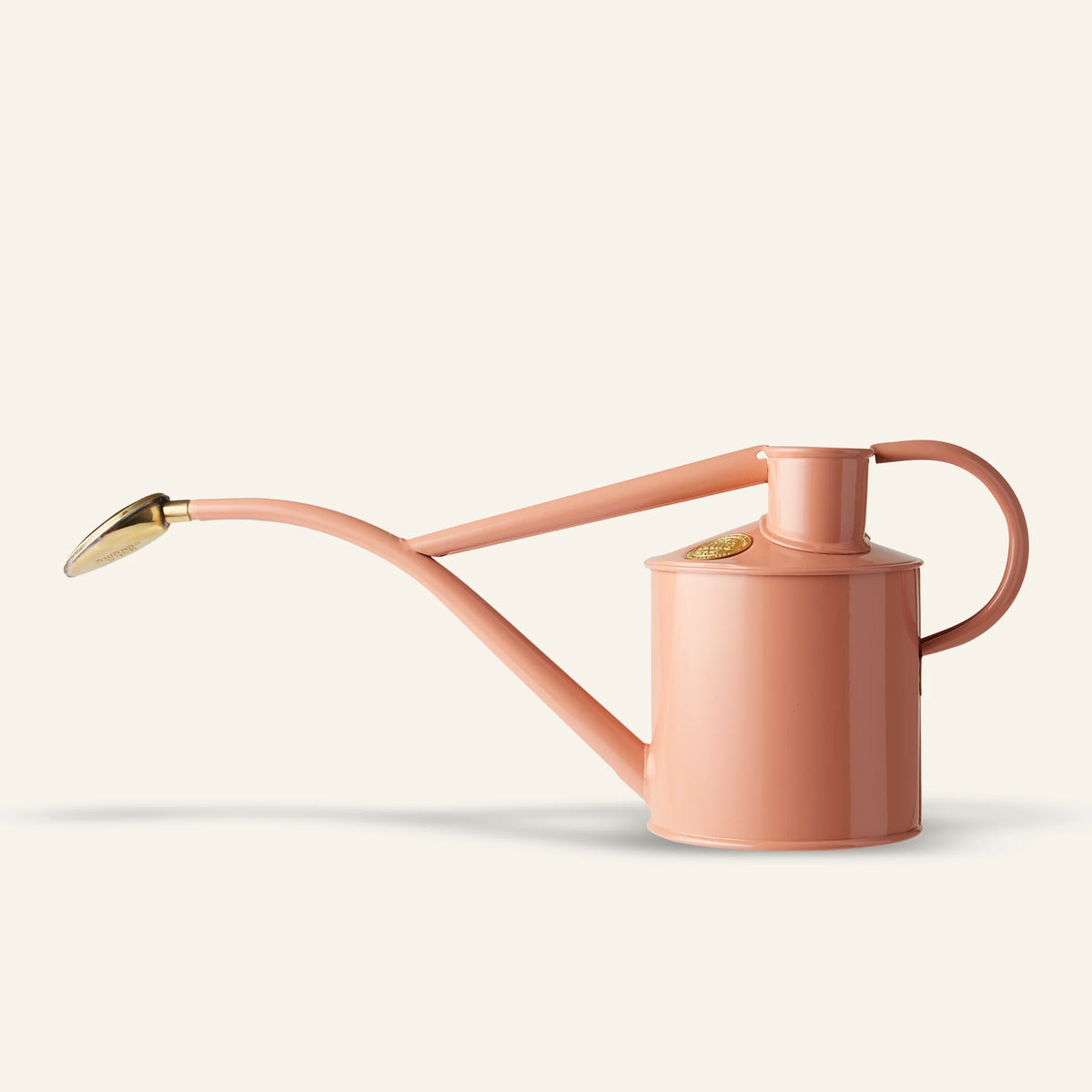 Haws The Rowley Ripple 0.5L metal watering can with long spout and removable brass rose