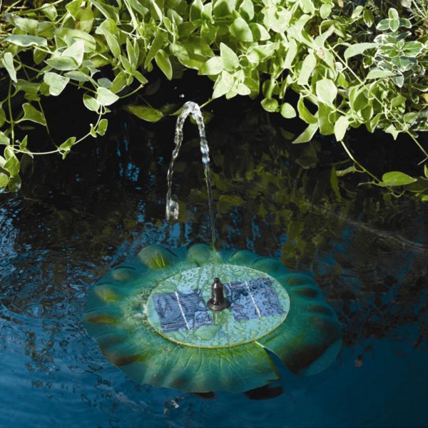 Smart Solar Lily Floating Fountain 29cm diameter