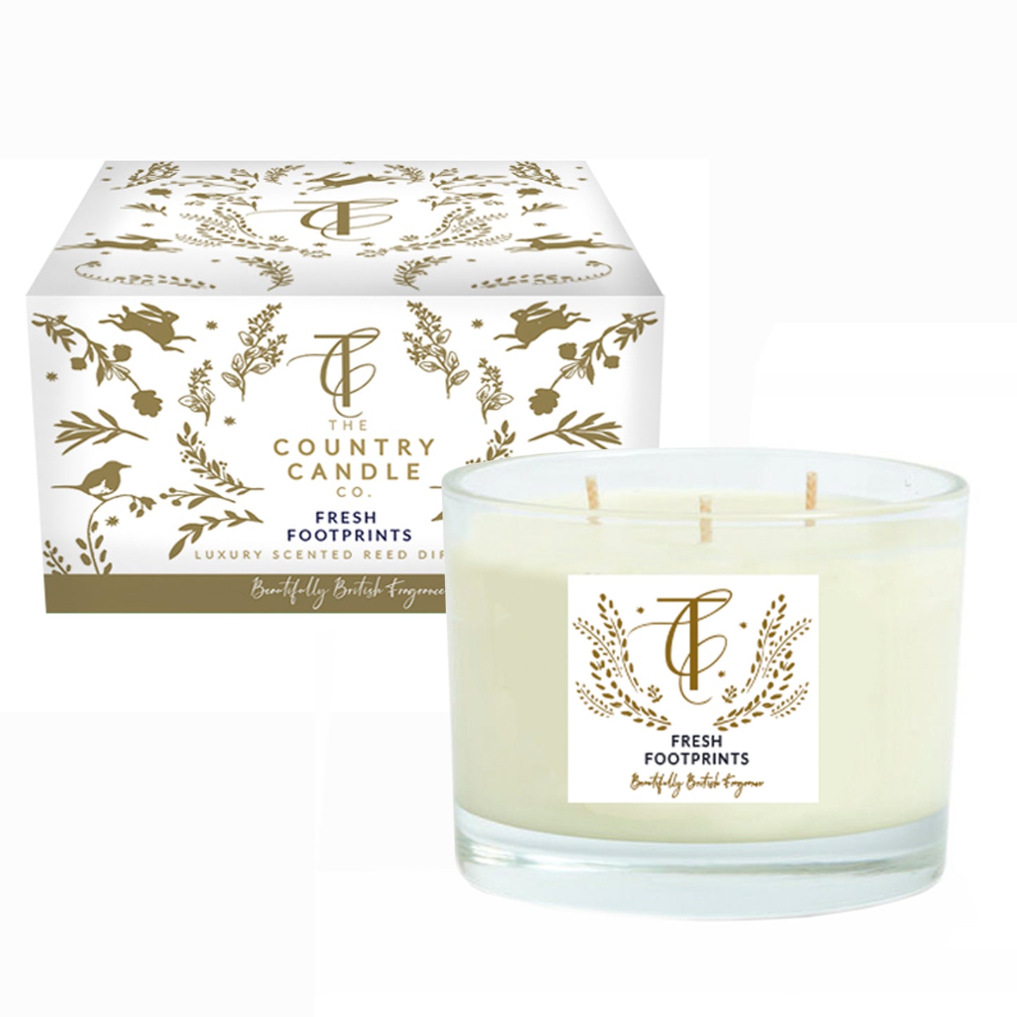 The Country Candle Co Fresh Footprints Multi-Wick Candle