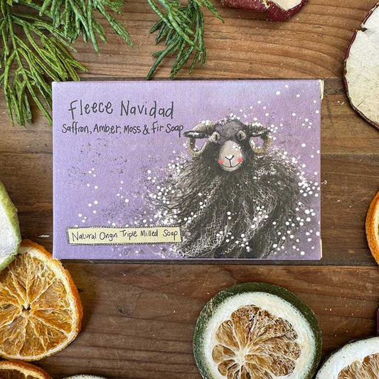 Alex Clark Fleece Navidad Saffron, Amber, Moss and Fir Soap
