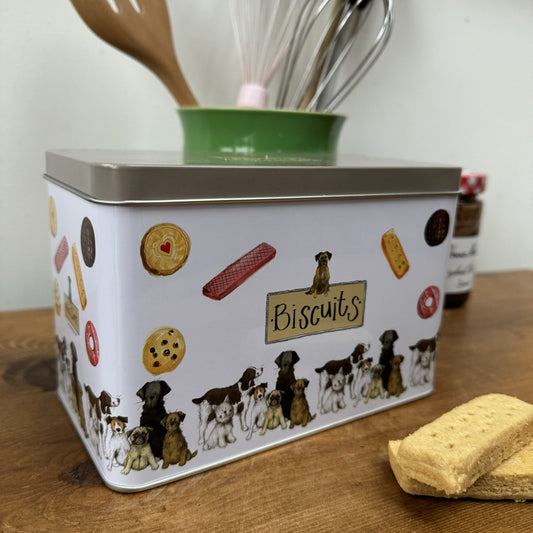 Alex Clark Delightful Dogs Biscuit Storage Tin