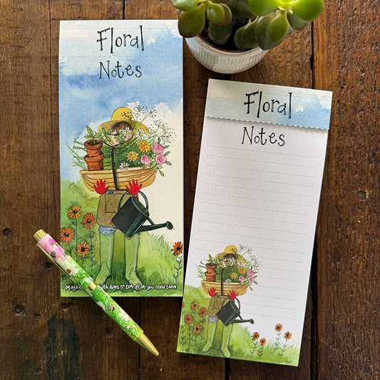 Alex Clark Floral Notes Magnetic Notepad