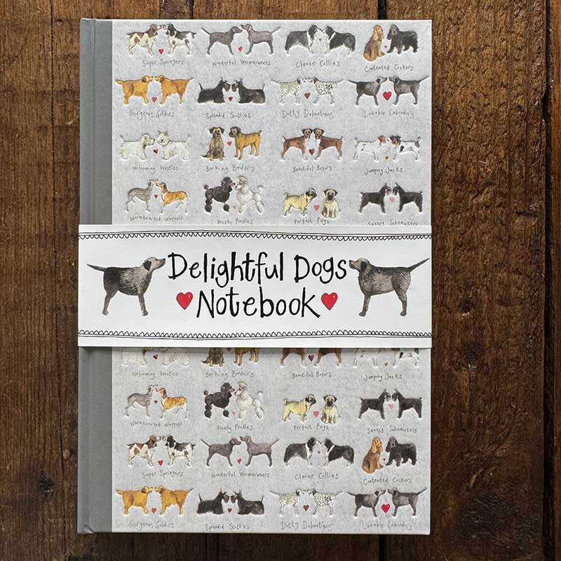 Alex Clark Delightful Dogs Hardback Journal