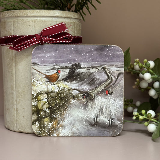 Alex Clark Snowfall On The Wall Coaster