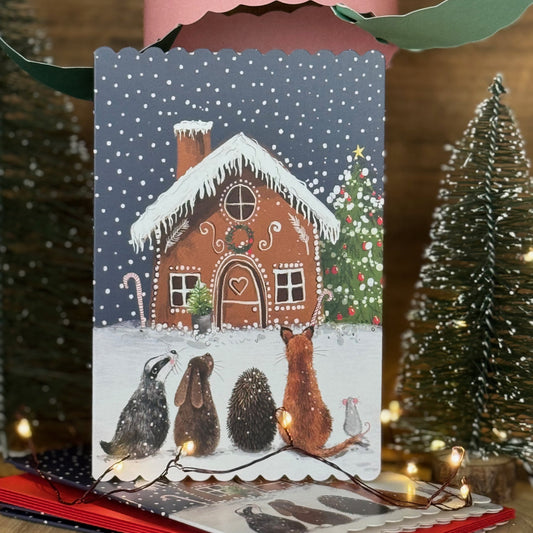 Alex Clark Gingerbread House Doodles Card Pack