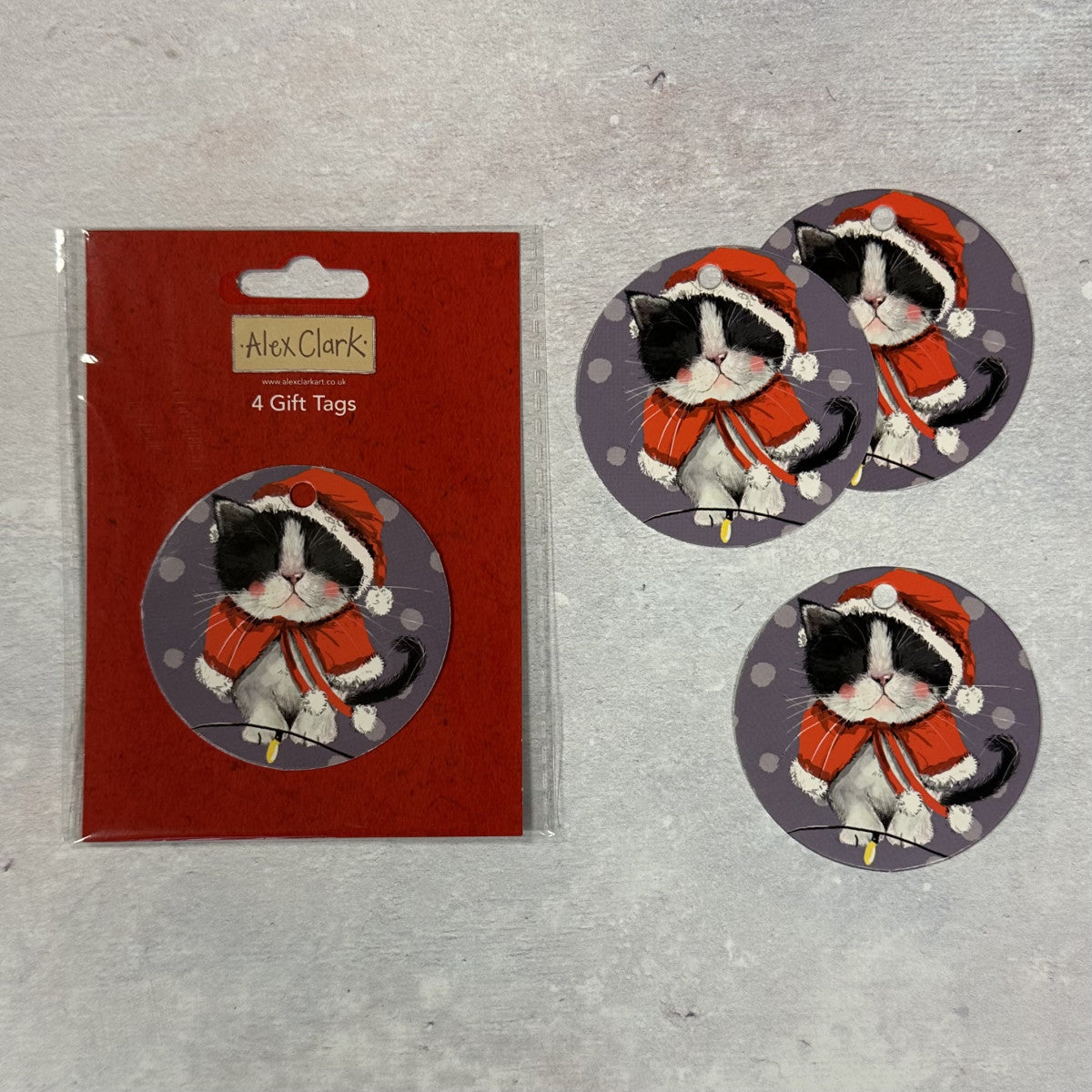 Alex Clark Christmas Cats Gift Tags