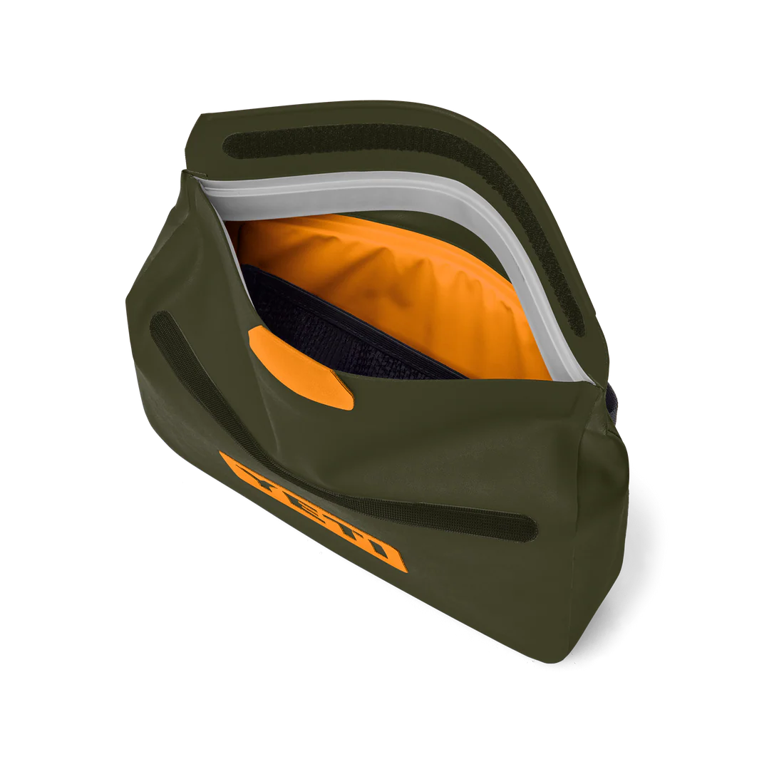 YETI 3L Waterproof Sidekick Dry Gear Case - Olive King Crab Orange