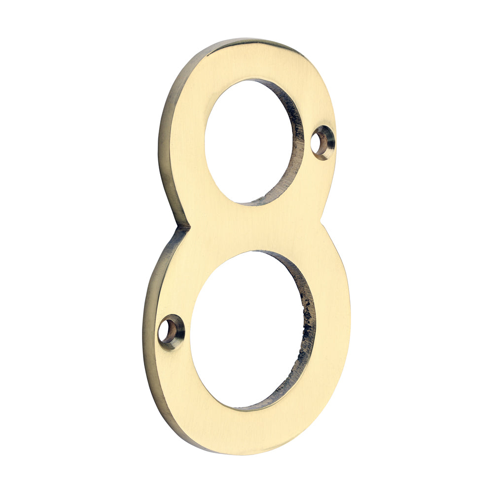 TIMCO Door Numeral 8 PB 75mm - 1 EA