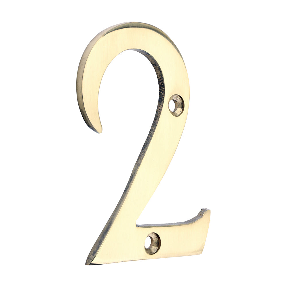 TIMCO Door Numeral 2 PB 76mm - 1 EA