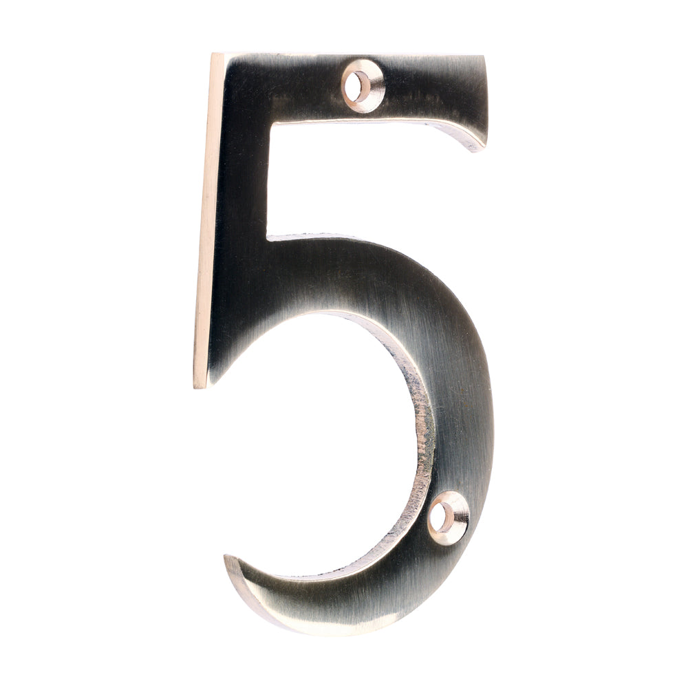 TIMCO Door Numeral 5 PB 75mm - 1 EA