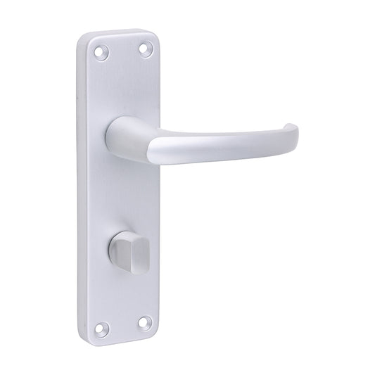 Timco Contractors Lever Bathroom/Privacy Handles - Satin Anodised Aluminium