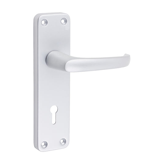 Timco Contractors Lever Lock Handles - Satin Anodised Aluminium