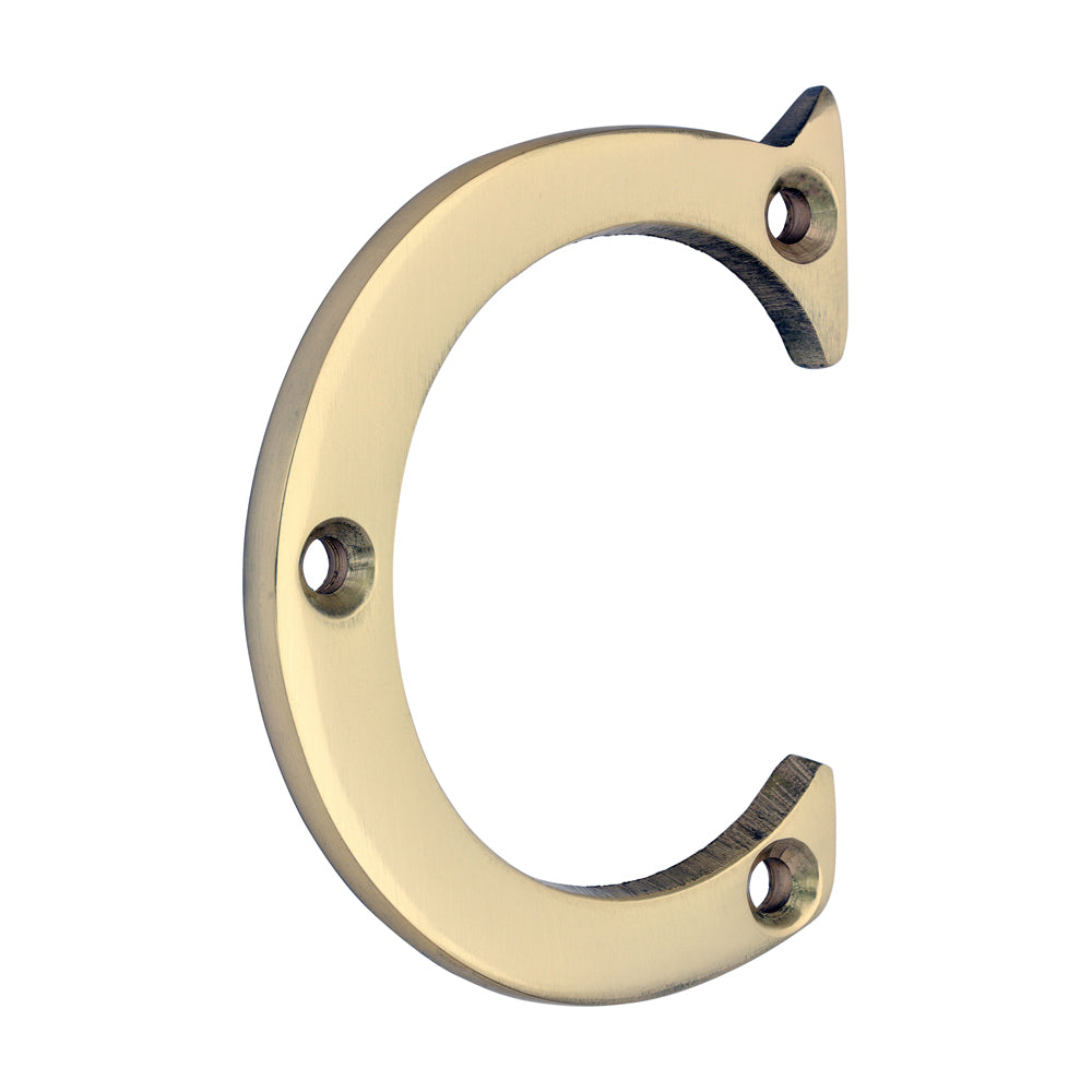 Timco Polished Brass Door Letter