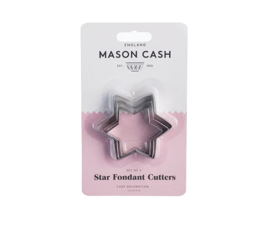 Mason Cash Set of 3 Star Mini Fondant Cutters