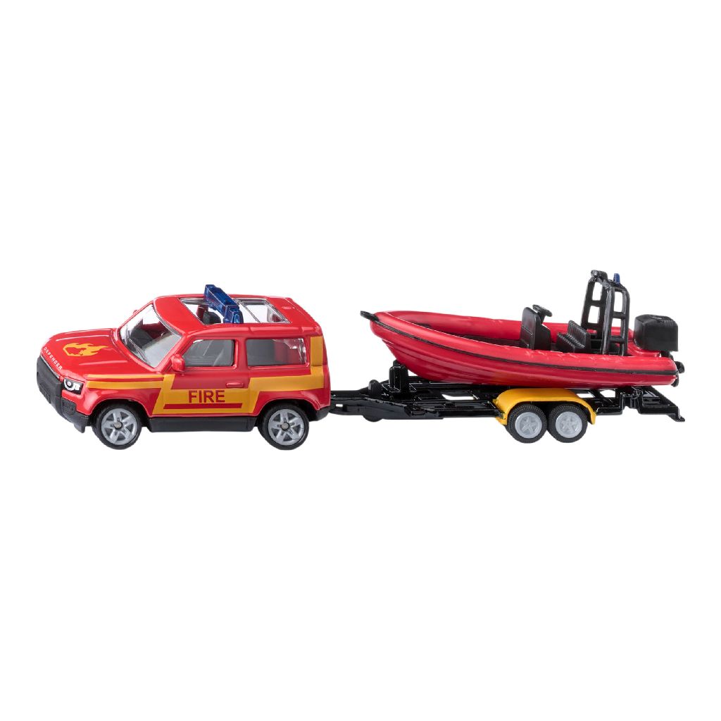 Siku Land Rover Defender W/Boat
