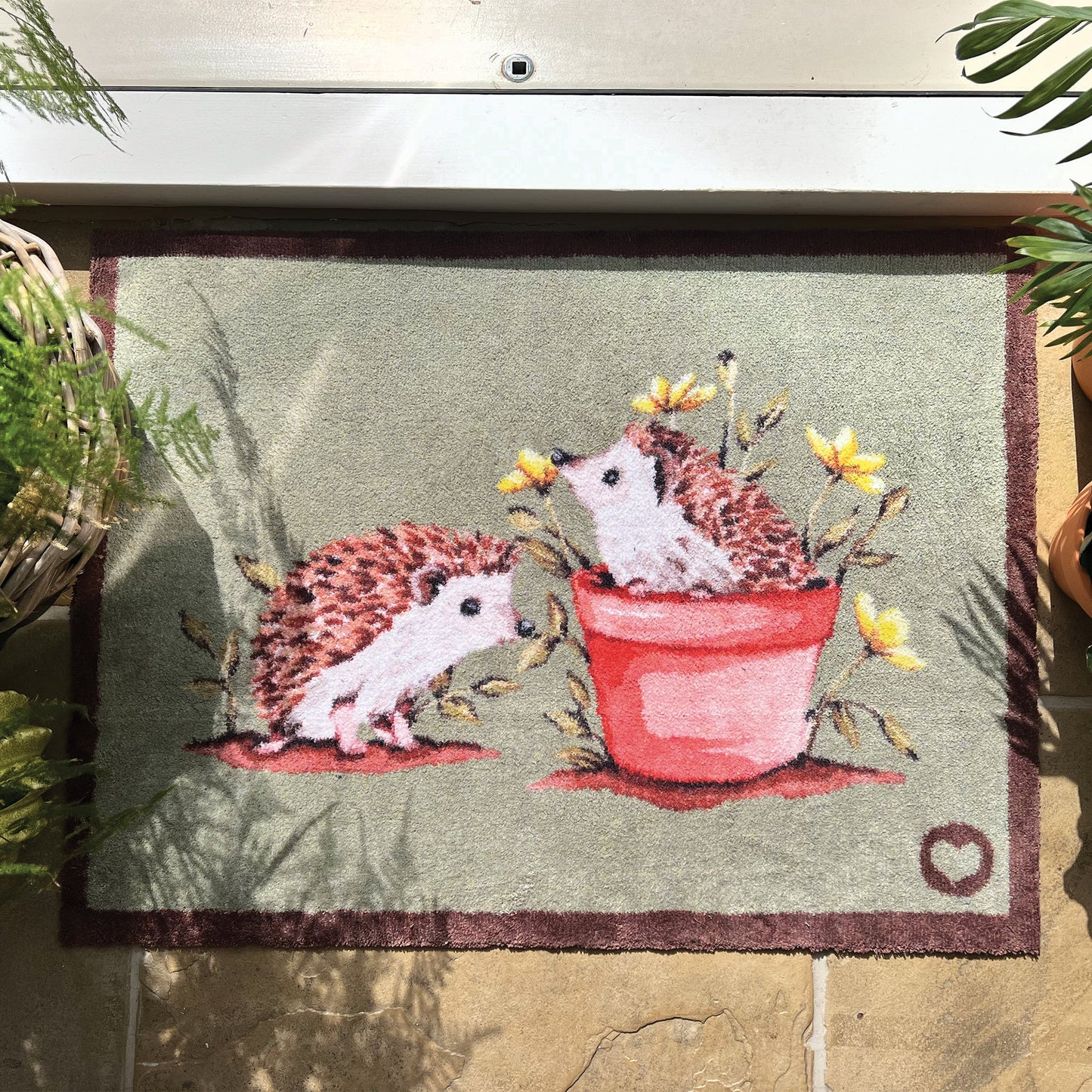 Hug Rug Hedgehog Friends Door Mat