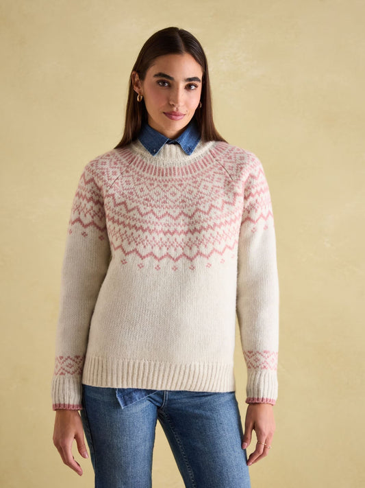 Joules Charlotte Crew Neck Fair Isle Jumper