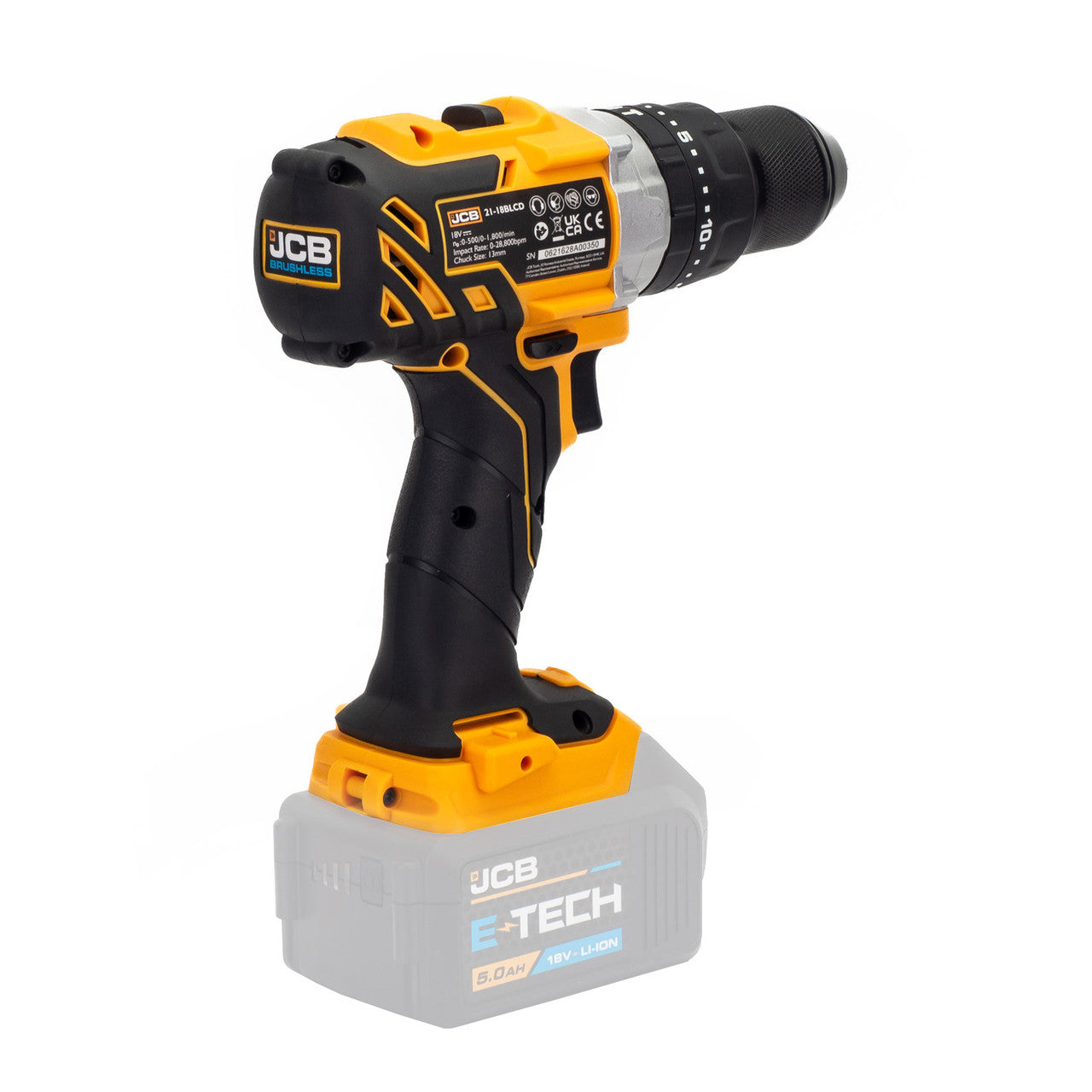 JCB 18V Cordless 65Nm Brushless Combi Drill