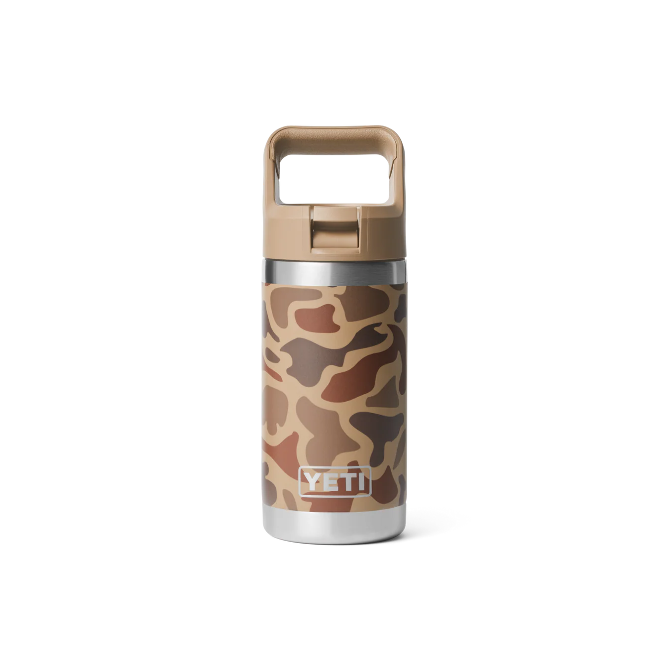 YETI Rambler Jr 12 oz (355 ml) Kids' Bottle with Colour-Matched Straw Cap - Wetlands Camo