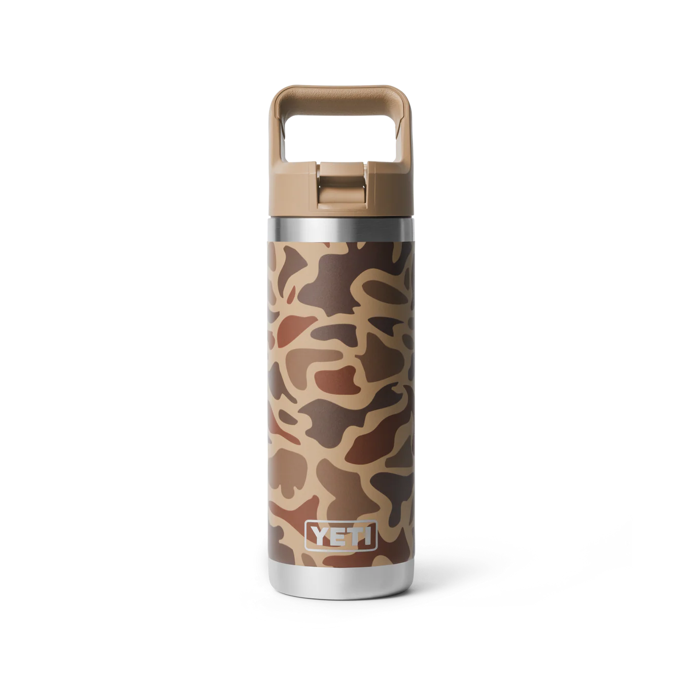 YETI Rambler 18 oz (532ml) Bottle with Colour-Matched Straw Cap - Wetlands Camo (Seasonal)