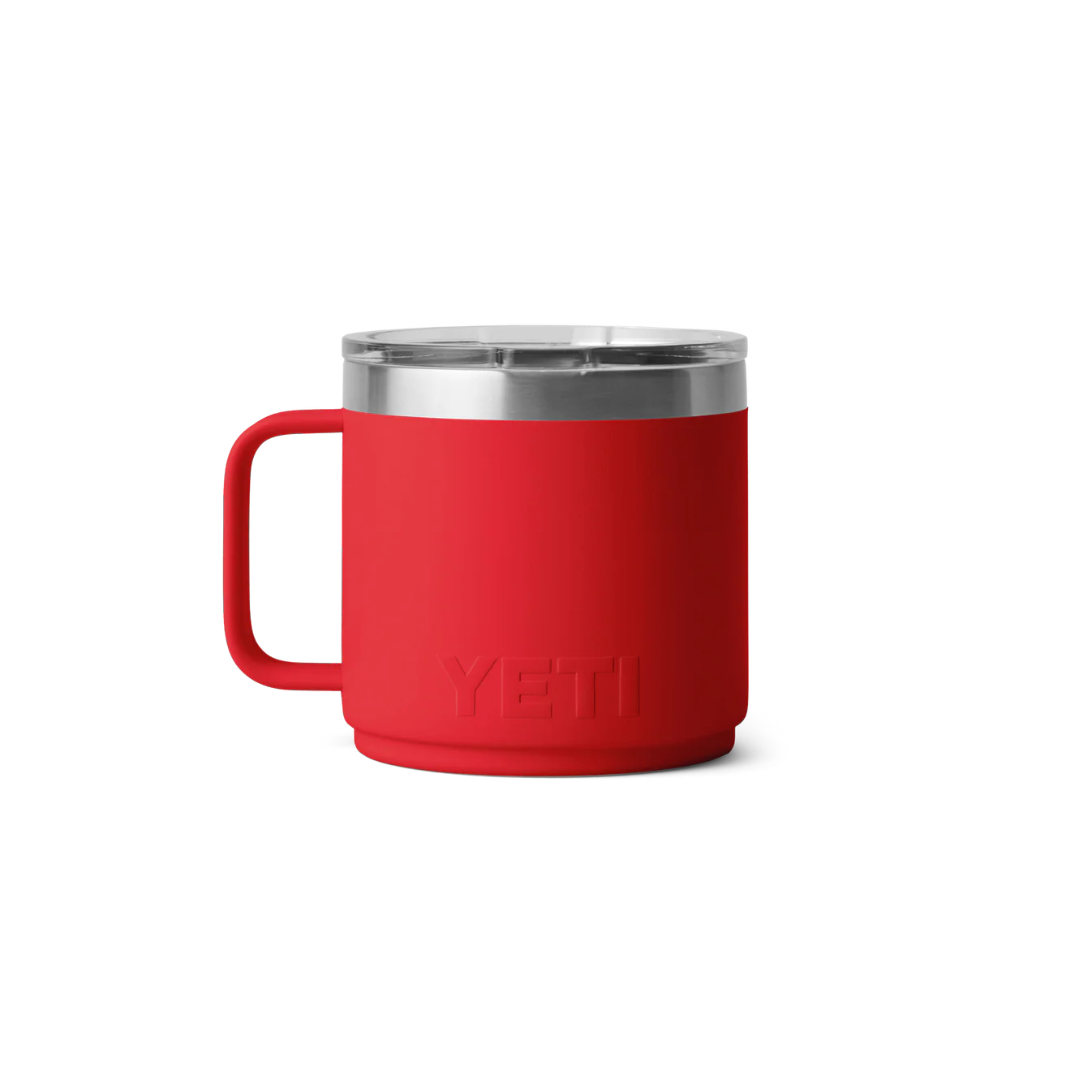 YETI Rambler 14 oz (414 ml) Stackable Mug with MagSlider Lid & Ceramic Lining - Rescue Red