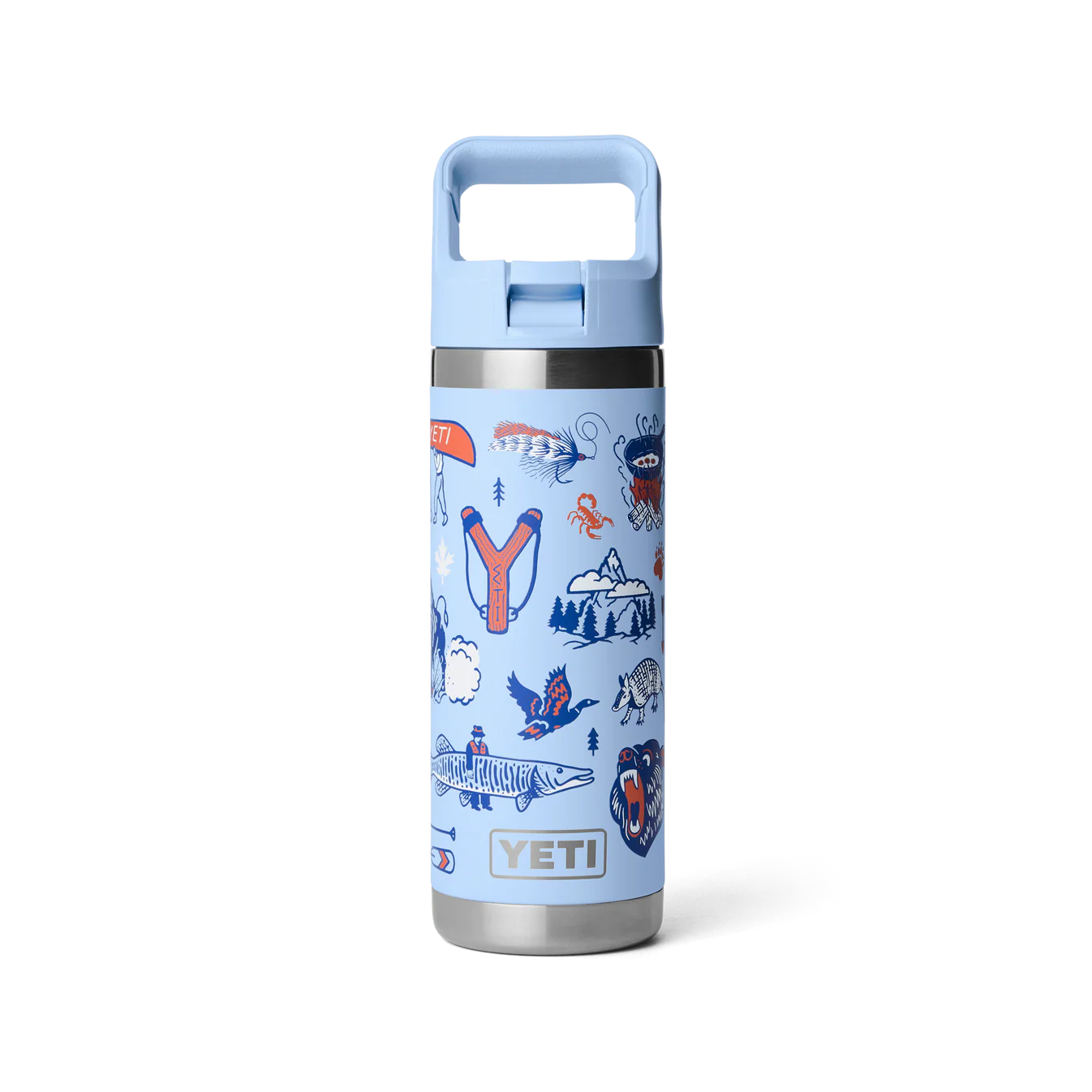 YETI Rambler 18 oz (532ml) Bottle with Colour-Matched Straw Cap - Big Sky Summer Camp