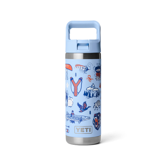 YETI Rambler 18 oz (532ml) Bottle with Colour-Matched Straw Cap - Big Sky Summer Camp
