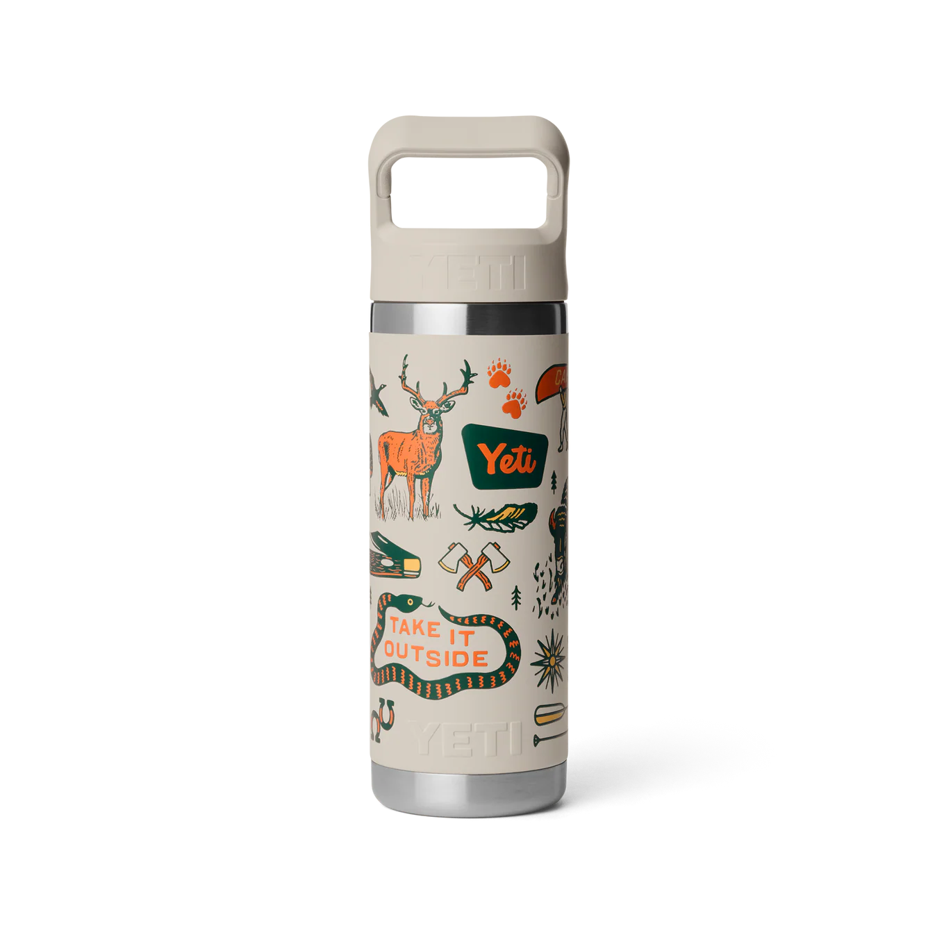 YETI Rambler 18 oz (532ml) Bottle with Colour-Matched Straw Cap - Cape Summer Camp