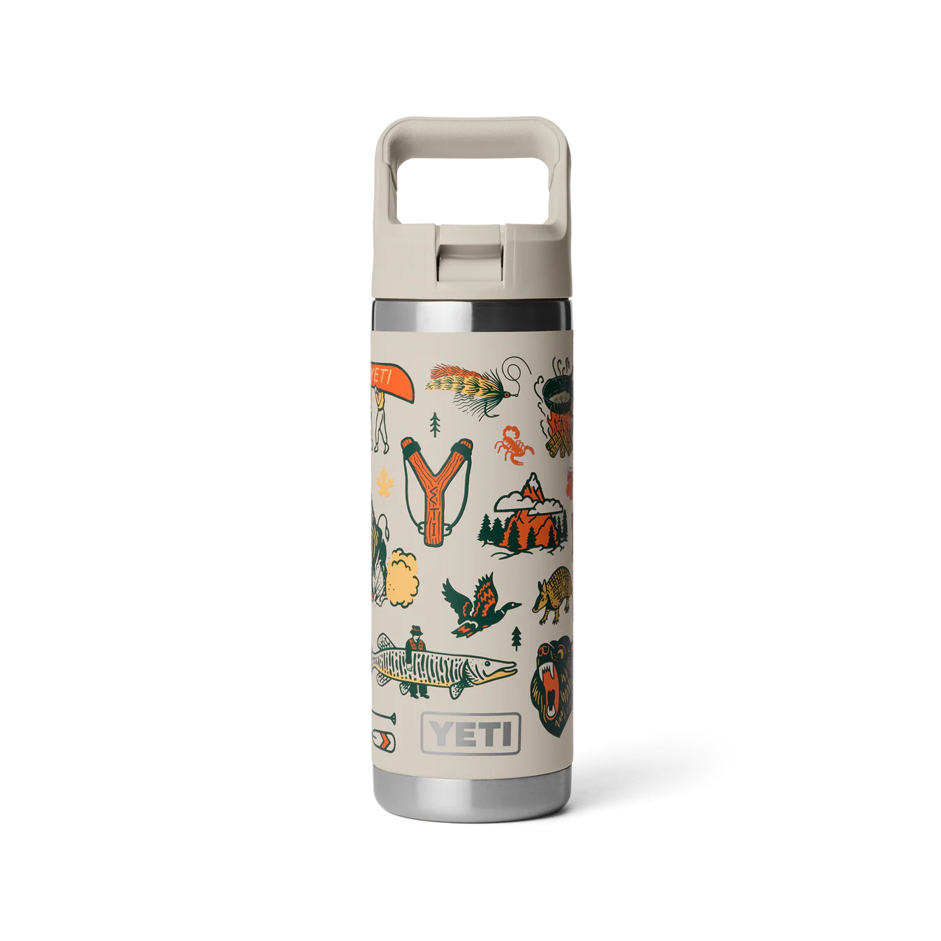 YETI Rambler 18 oz (532ml) Bottle with Colour-Matched Straw Cap - Cape Summer Camp