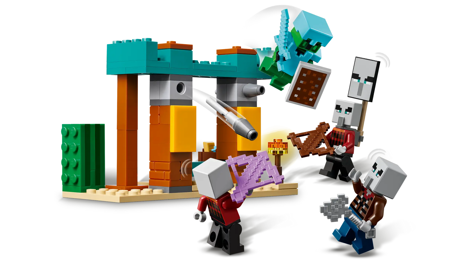 Lego Minecraft The Illager Desert Patrol 21267