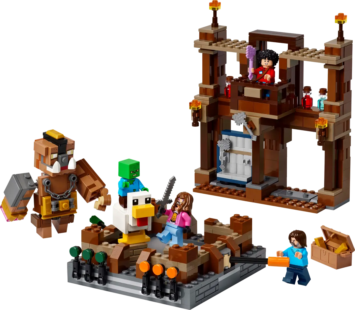 Lego Minecraft Woodland Mansion Fighting Ring 21272