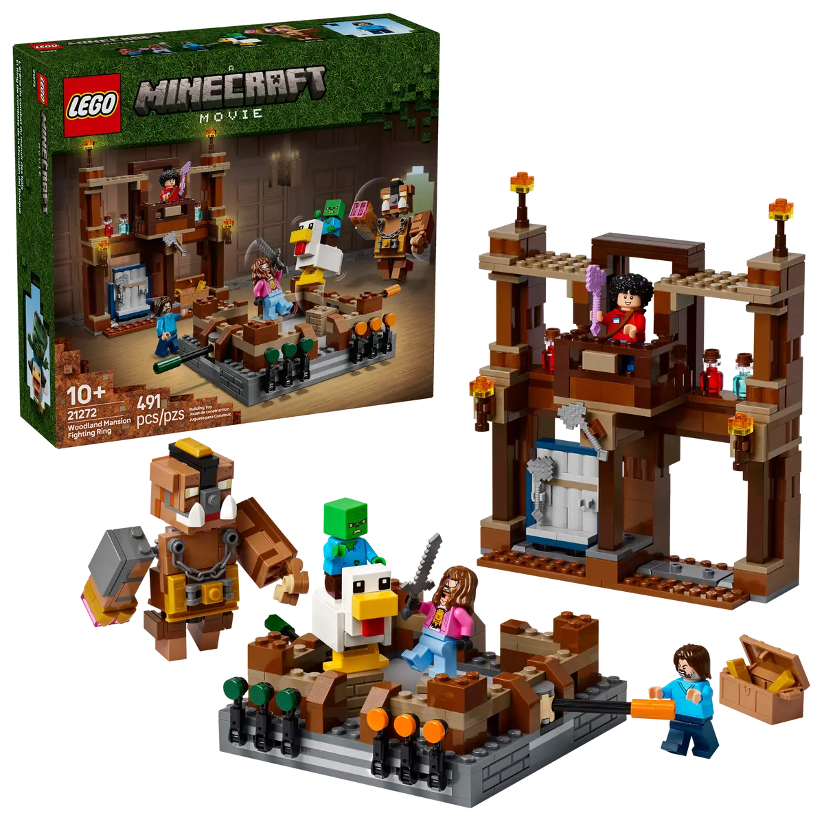 Lego Minecraft Woodland Mansion Fighting Ring 21272