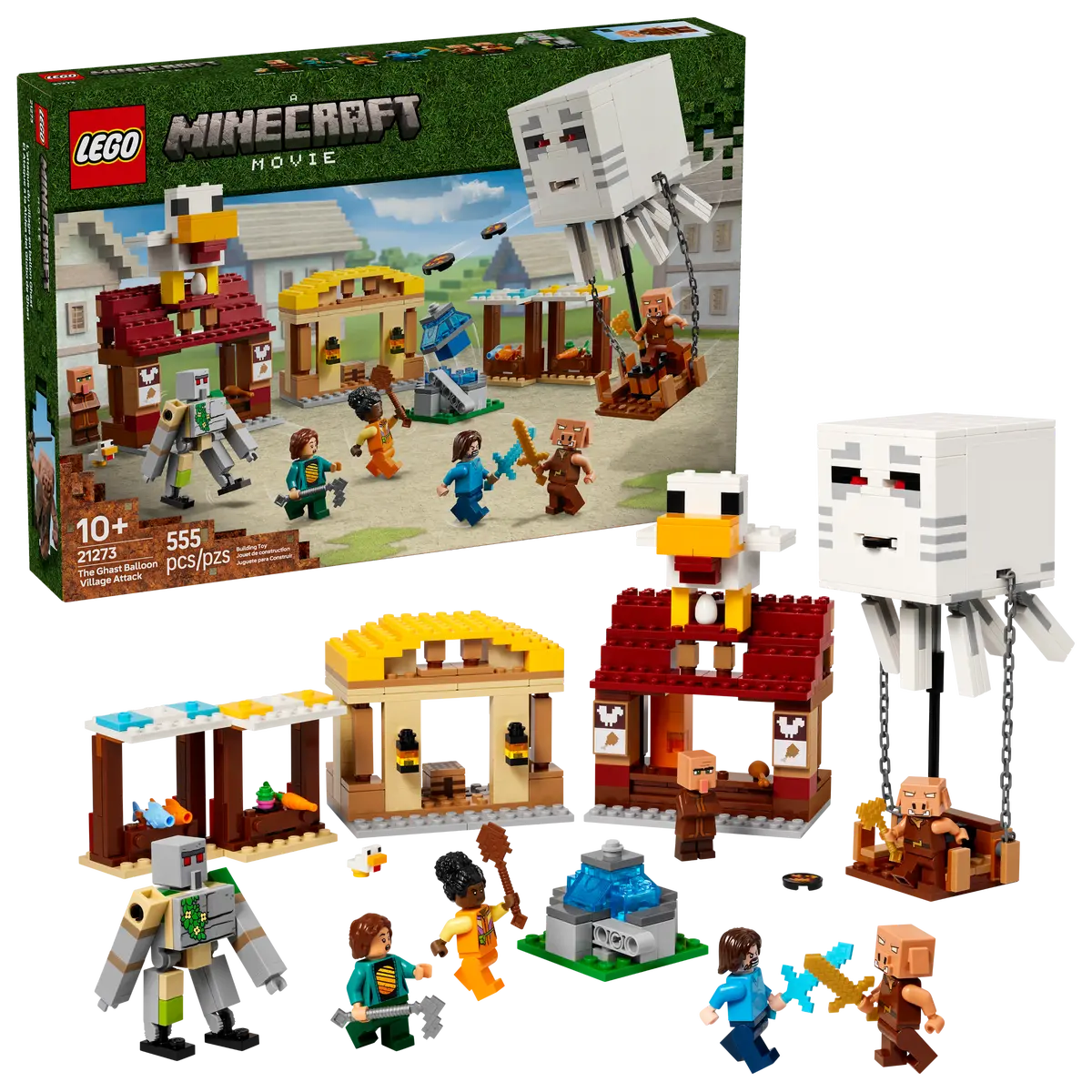 Lego Minecraft The Ghast Balloon Village Attack 21273