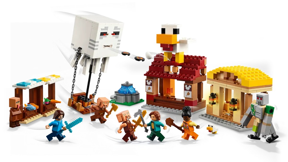 Lego Minecraft The Ghast Balloon Village Attack 21273