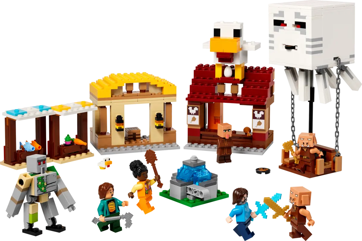 Lego Minecraft The Ghast Balloon Village Attack 21273