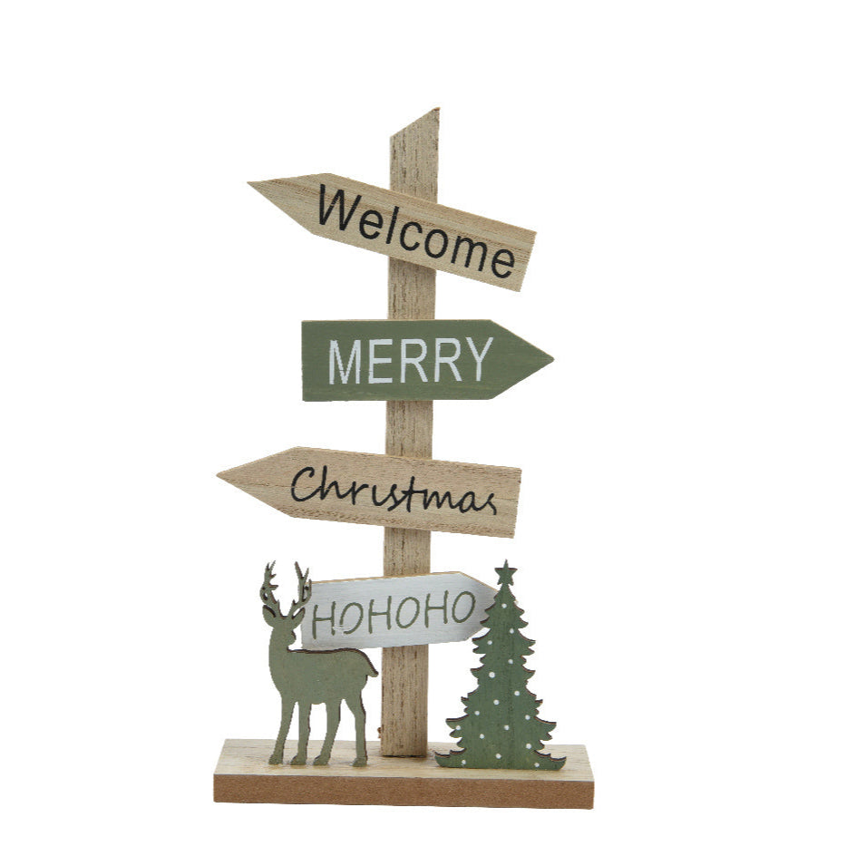 Kaemingk Christmas Signboard - natural 