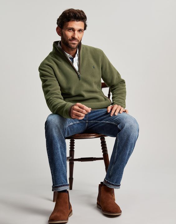 Joules Coxton Quarter Zip Fleece Sweatshirt