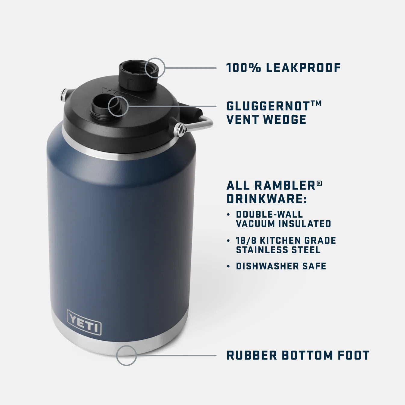 YETI Rambler Gallon (3.7 L) Jug - Wetlands Camo (Seasonal)