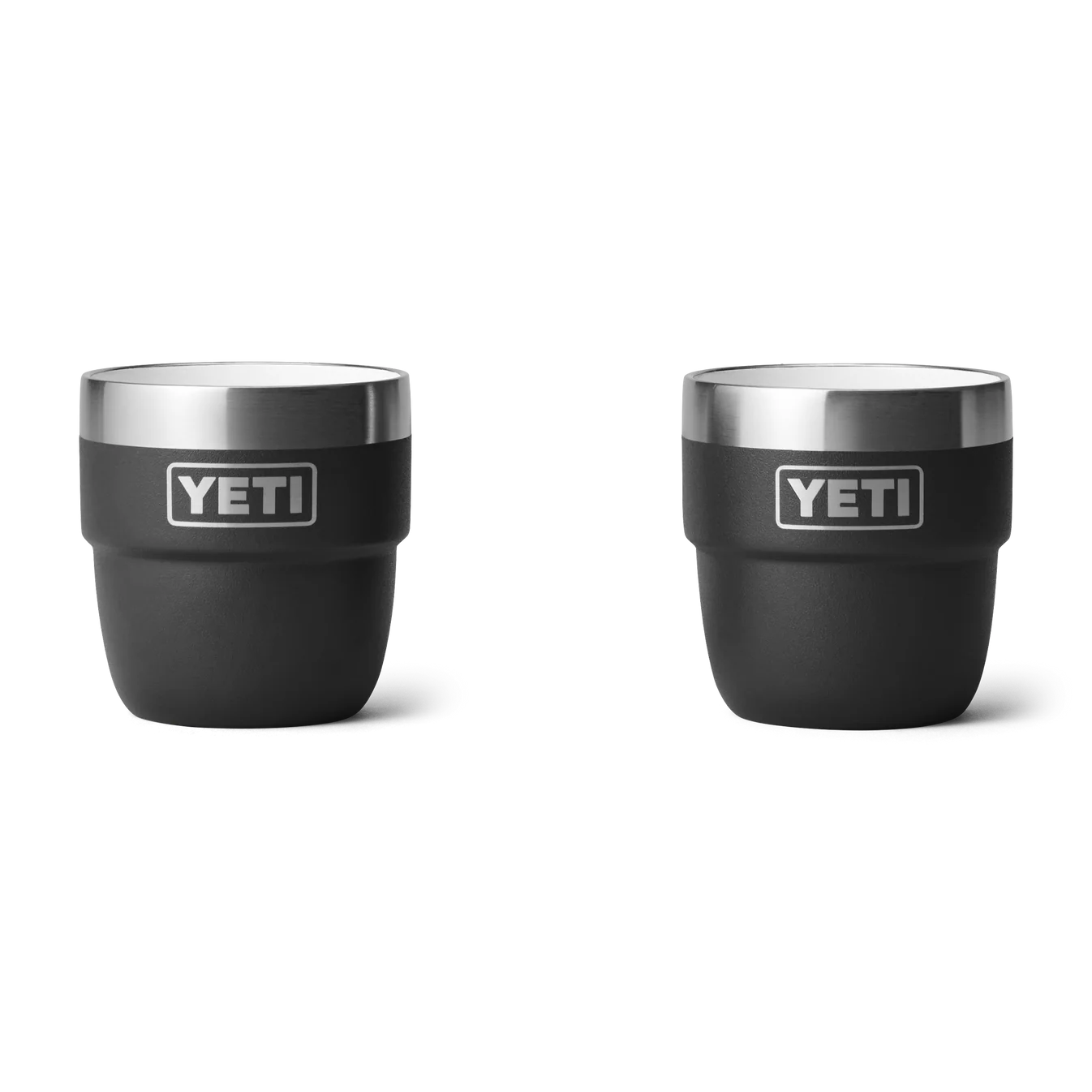 YETI Rambler 4oz (118ml) Stackable Cups with DuraSip Ceramic Lining 2-Pack - Black