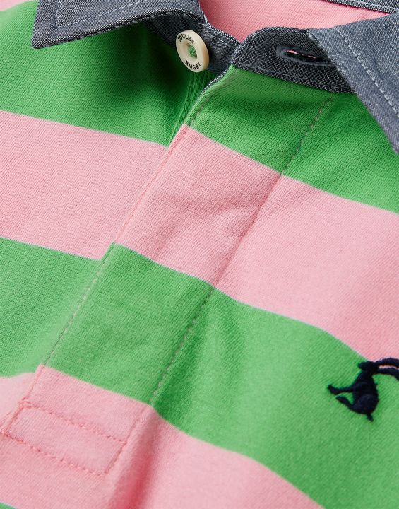 Joules Boys Ozzy Stripe Jersey Polo Shirt