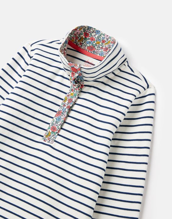 Joules Girls Saunton Zip-Neck Sweatshirt