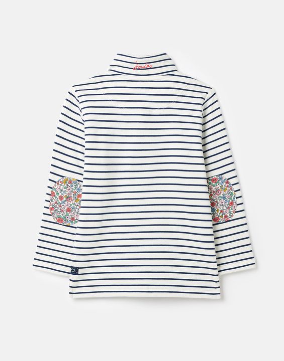 Joules Girls Saunton Zip-Neck Sweatshirt