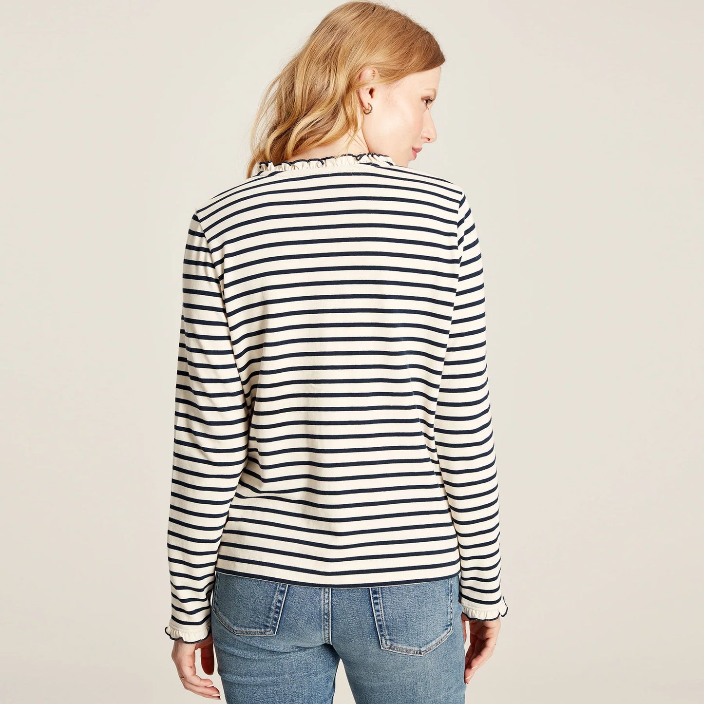 Joules Maeve Long Sleeve Buttoned Top