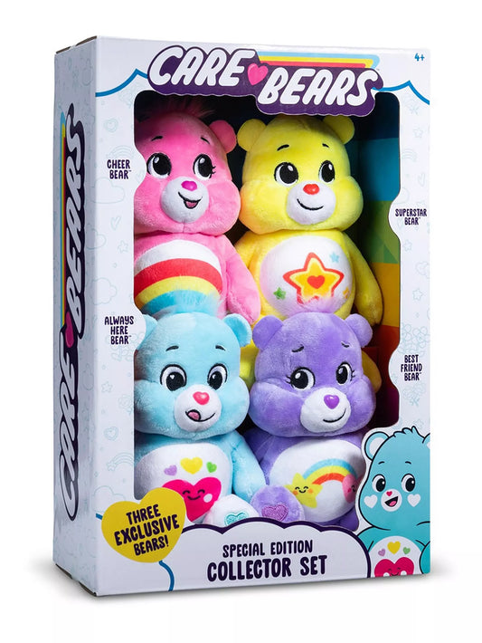 Care Bears Treasure Box 4 Pack of Plush Bears