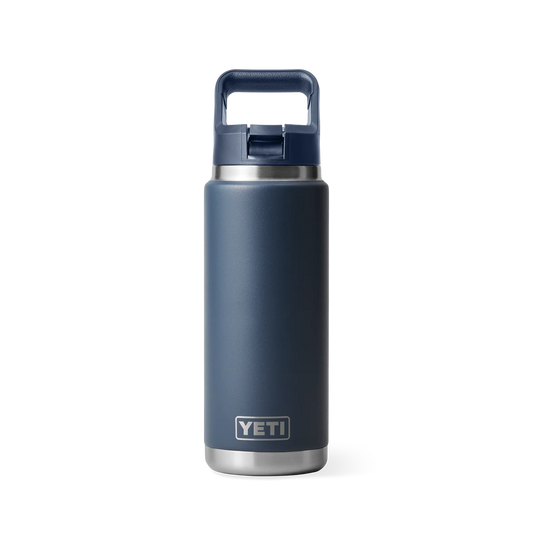 YETI Rambler 26 oz (769 ml) Bottle with Colour-Matched Straw Cap - Navy