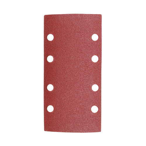 Addax 1/3 Sanding Sheets - 80 Grit - Red - Punched