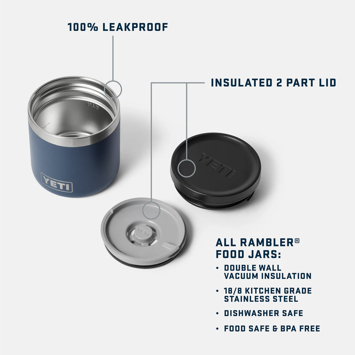 YETI Rambler 8 oz (237 ml) Insulated Food Jar - Wetlands Camo